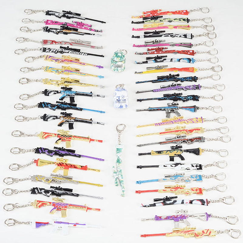 Eat Chicken Toy Pendant Jedi Full Suit Model Airdrops M416 Game Skin Scapegoat Pendant Key Button 92 Mini small gun 95 type csgo cross the line of fire and the peaceful elite paparazzi