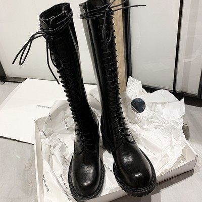 Riding boots 2021 new however knee-high heels with long boots children Spring and autumn high cylinder boots 100 hitch a small sub-long cylinder boot