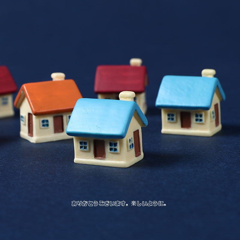 Miniature mini house model creative house small items bonsai decoration micro landscape sand table scene small ornaments
