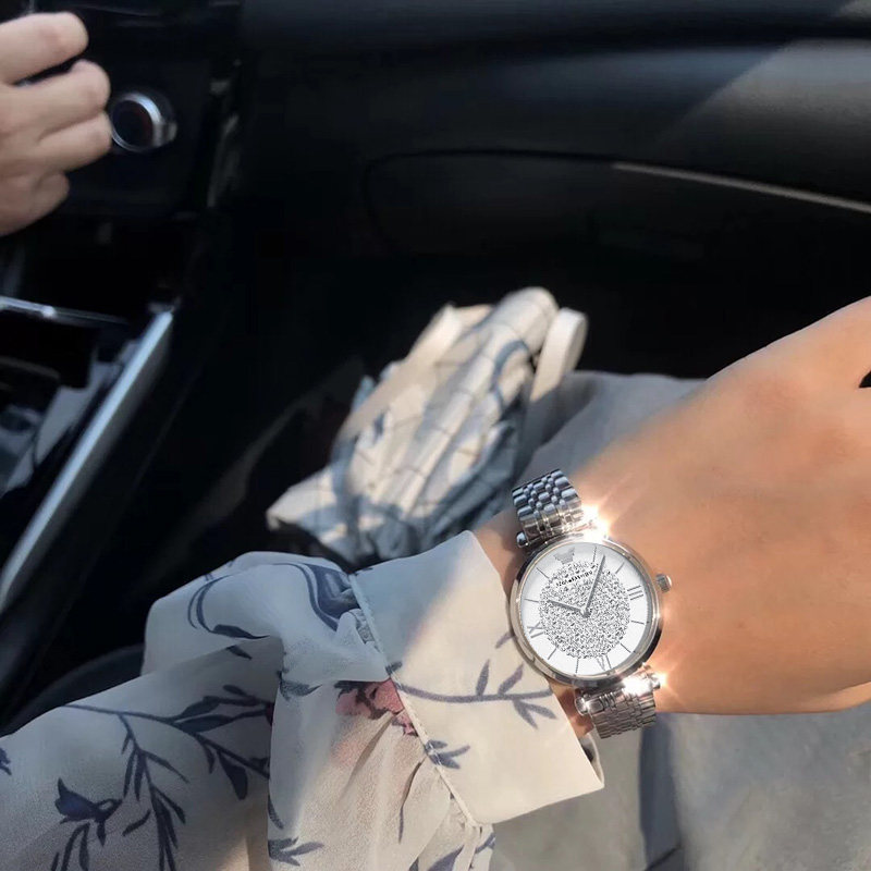 Armani gypsophila watch female 2021 new ins niche design famous brand high-end cold wind