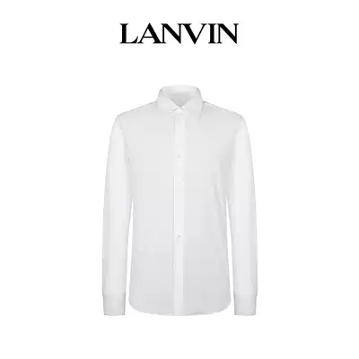 LANVIN Langfan official flagship store Men's cotton classic long sleeve shirt