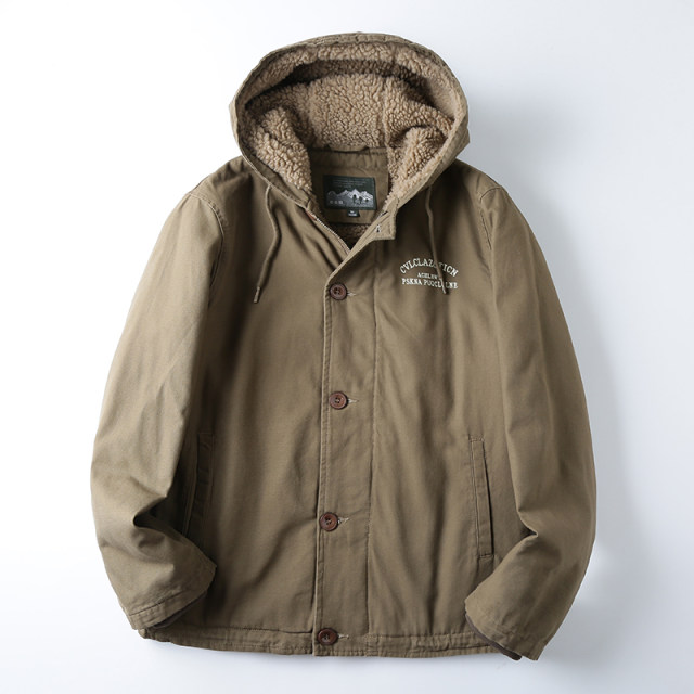 Foreign trade last order thickened lambswool cotton coat Foreign trade last order thickened lambswool cotton coat