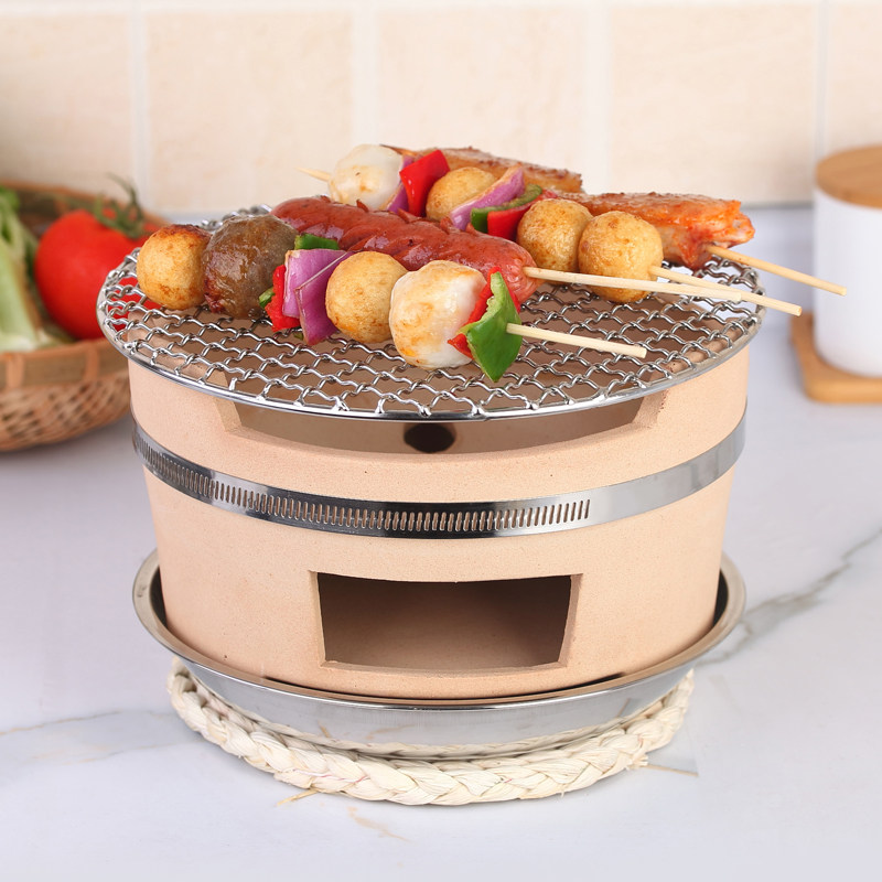 Charcoal Stove Charcoal Beat Side Stove Old Clay Clay Clay Oven Barbecue Grilled Meat Boiled Tea Hot Pot Home Commercial Burning Carbon Small Stove