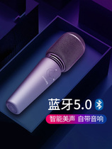 Popular K Song Themobile Phone Network Red Singing Wireless Bluetooth Home Recording Device With Sound Card Children Mic sound integrated microphone handheld ktv TV capacitive wheat