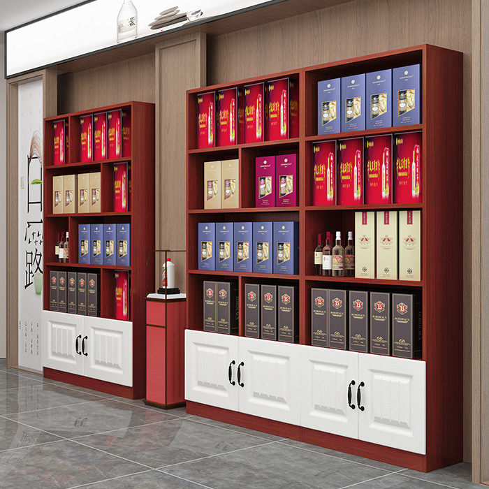 Supermarket Showcase Tobacco Wine Tea Shop Convenience Store Hotel Liquor Display Cabinet Display Cabinet Shelf Container Product Cabinet