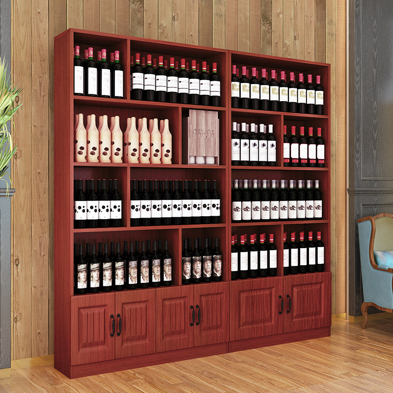 Supermarket Showcase Tobacco Wine Tea Store Convenience Store Hotel Showcase Display Cabinet Shelf Container Red Wine Product Cabinet