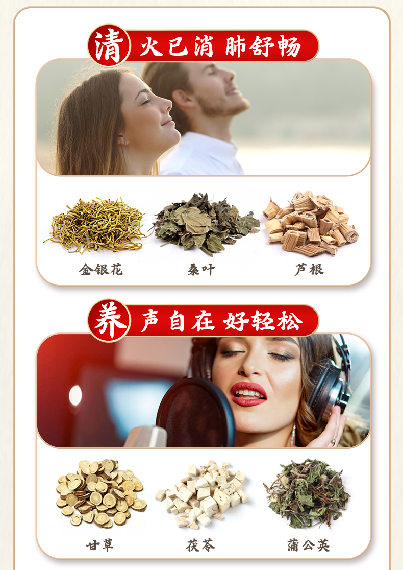 南京同仁堂罗汉果胖大海清肺润养茶200g