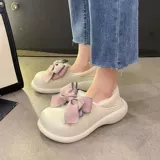 Тапочки с бантиком, утепленная обувь на платформе, милые модные туфли, популярно в интернете