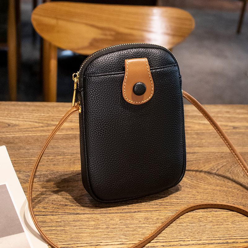 Genuine Leather Women's Bag, Mobile Phone Bag, Women's Crossbody Bag, 2025 New Summer Mini Bag, Fashionable and Versatile, Lightweight Crossbody Bag