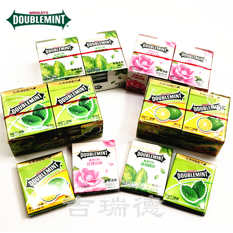 12 tablets * 10 packets Green Arrow 320g long-lasting fresh Plain lime multi-flavor mint chewing gum snacks wholesale