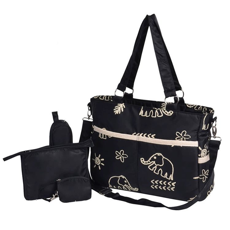 Thời trang nhẹ Túi Mommy một vai Túi Mommy Túi đa chức năng Công suất lớn Túi Baby Messenger Bag Phụ nữ mang thai - Túi / túi Baby