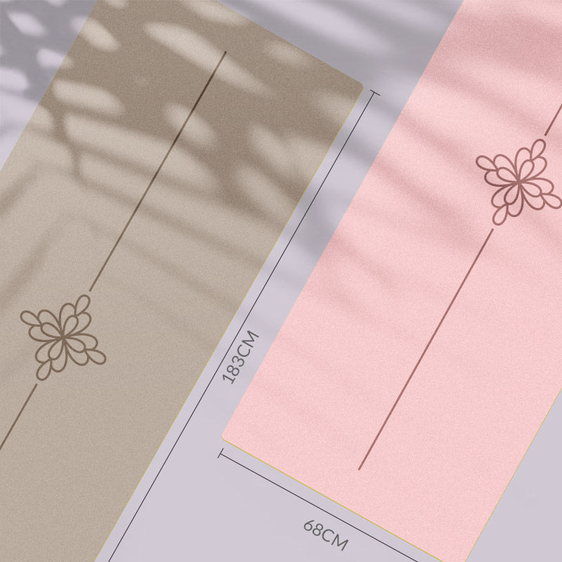 1 5mm Thin High Solid Leather Scrub Natural Rubber Anti-Slip Portable Yoga Mat Sports Fitness Travel Mat