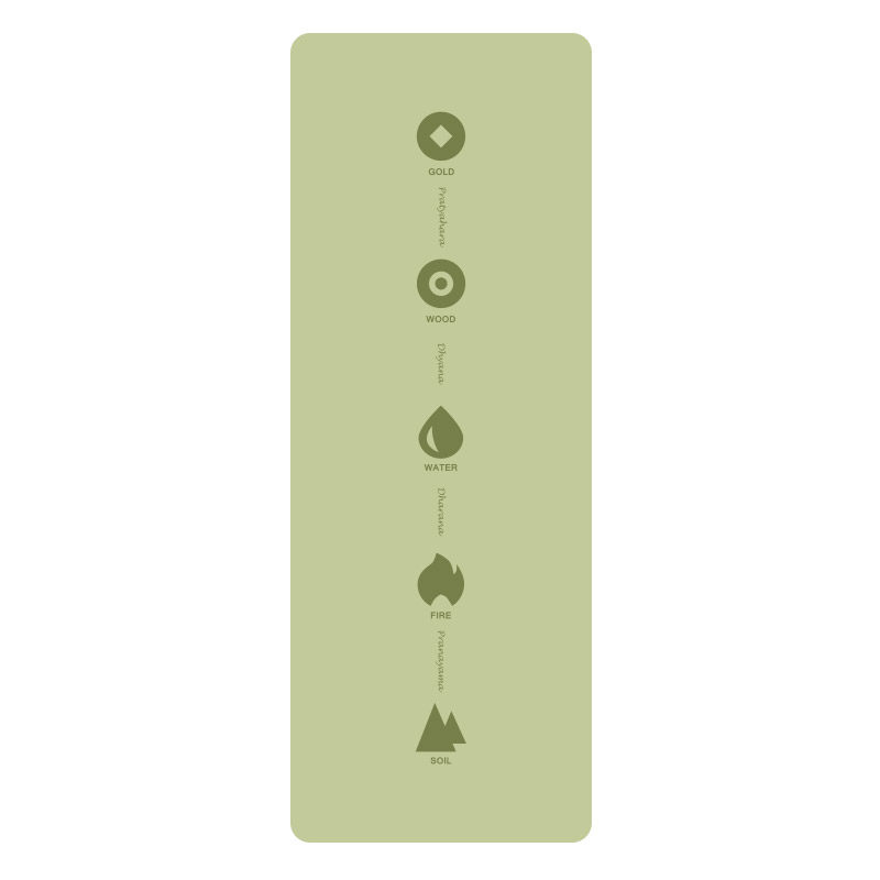 Micro Blemish 5mm Natural Rubber Yoga Mat Five Rows Cardiology Version Sports Fitness Dance Non-slip Yoga Mat