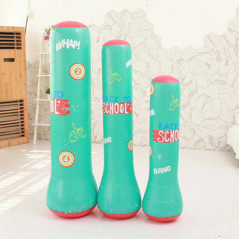 Tumbler Inflatable Child Adult Inflatable Boxing Column Thickened PVC Percussion Column Mesh Red Inflatable Fitness Percussion column