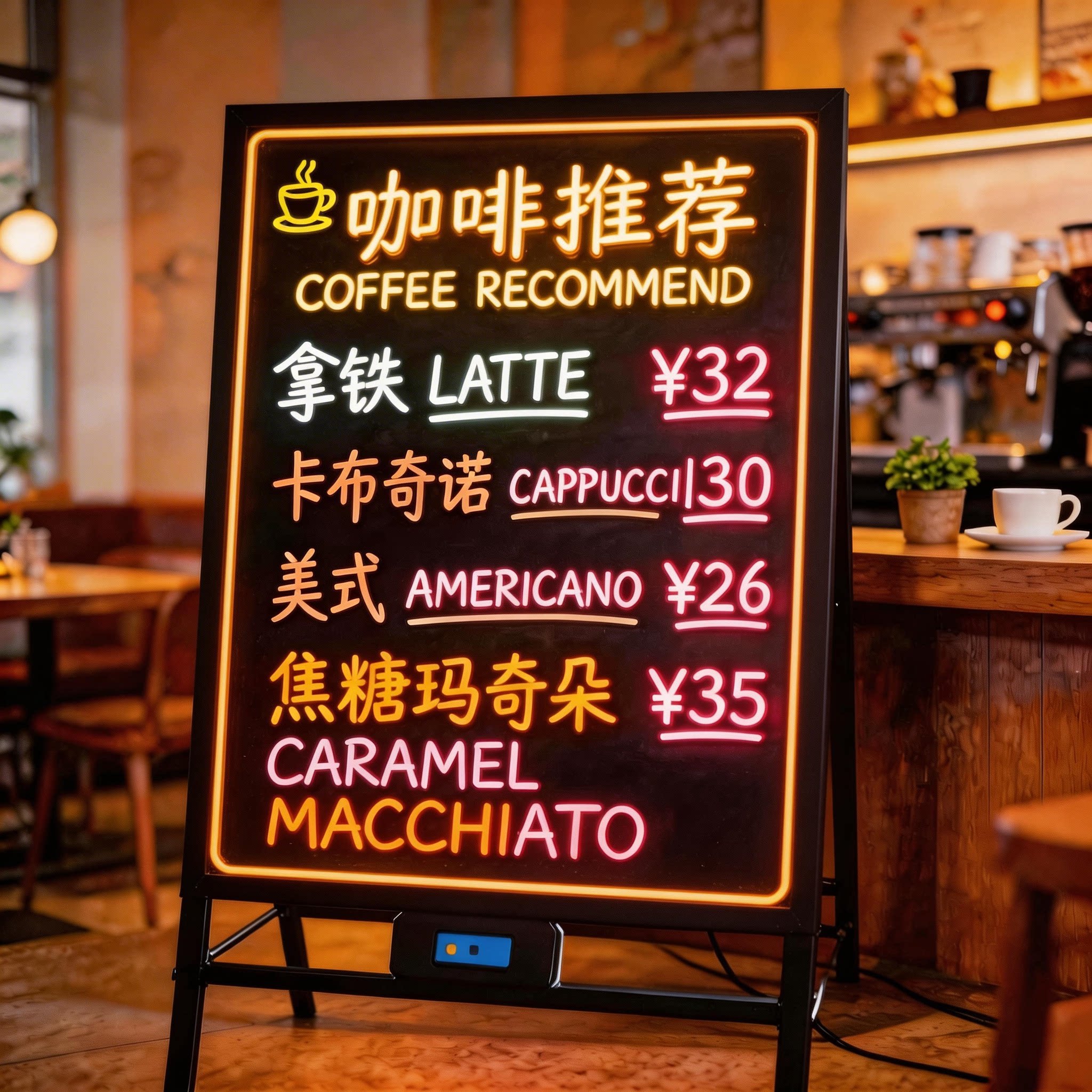 照明付き黒板、蛍光板、広告板、手書き照明付き看板、発光広告板、露店ディスプレイ板、小型黒板、夜市屋台、充電式専用電子蛍光スクリーン