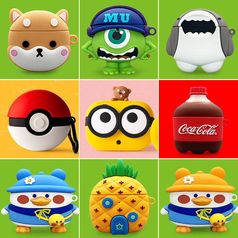 Huawei freebuds4 protective sleeve silicone 4-generation wireless Bluetooth headphone freebuds 4e protection shell cute cartoon free4 sleeve 4 generation charge bin box freeb