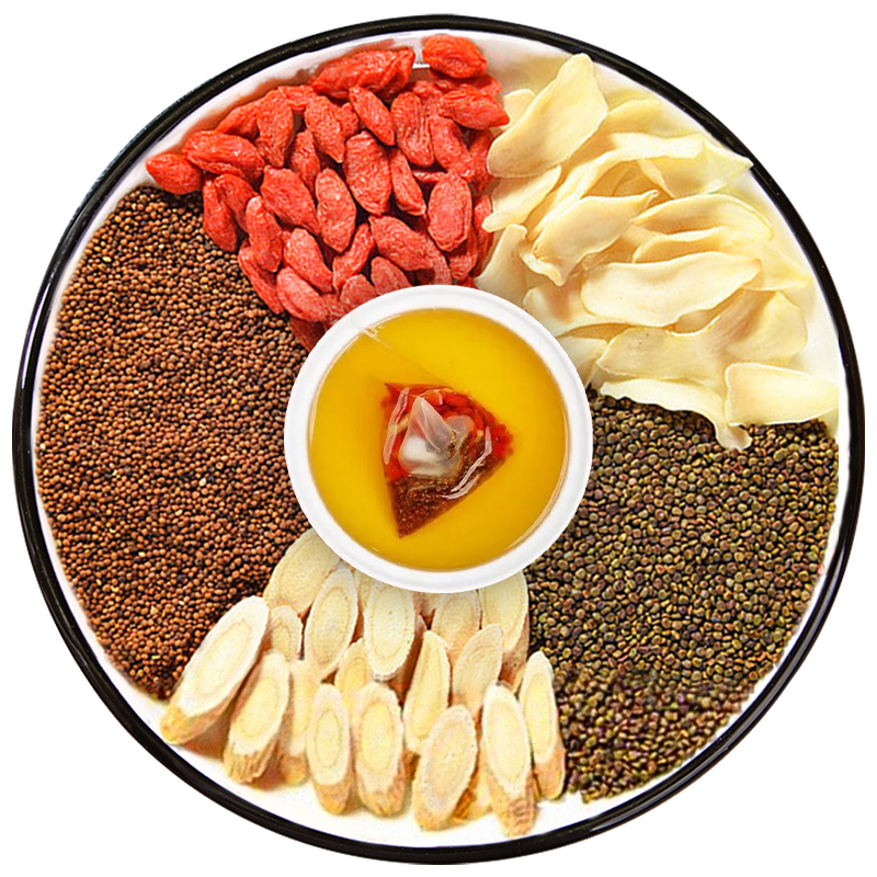 Shayuanzi, Cuscuta, Lycium barbarum teabags, Astragalus, Rabbit Siziwan, Chinese herbal medicines, men's four famous bubbles