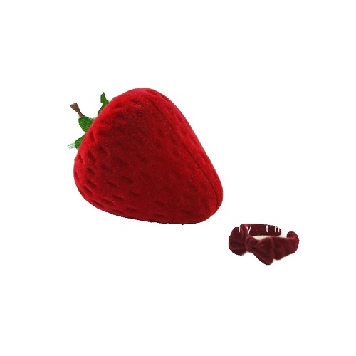 Клубника, мультяшное креативное кольцо, маленькая коробочка для хранения, коробка для хранения