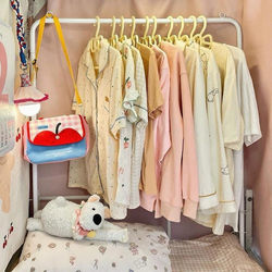 Dormitory Bed Hanging Clothes Rack, Dormitory Bunk Bed End Coat Rack, Multi-Functional Space-Saving Simple Clothes Storage Rack