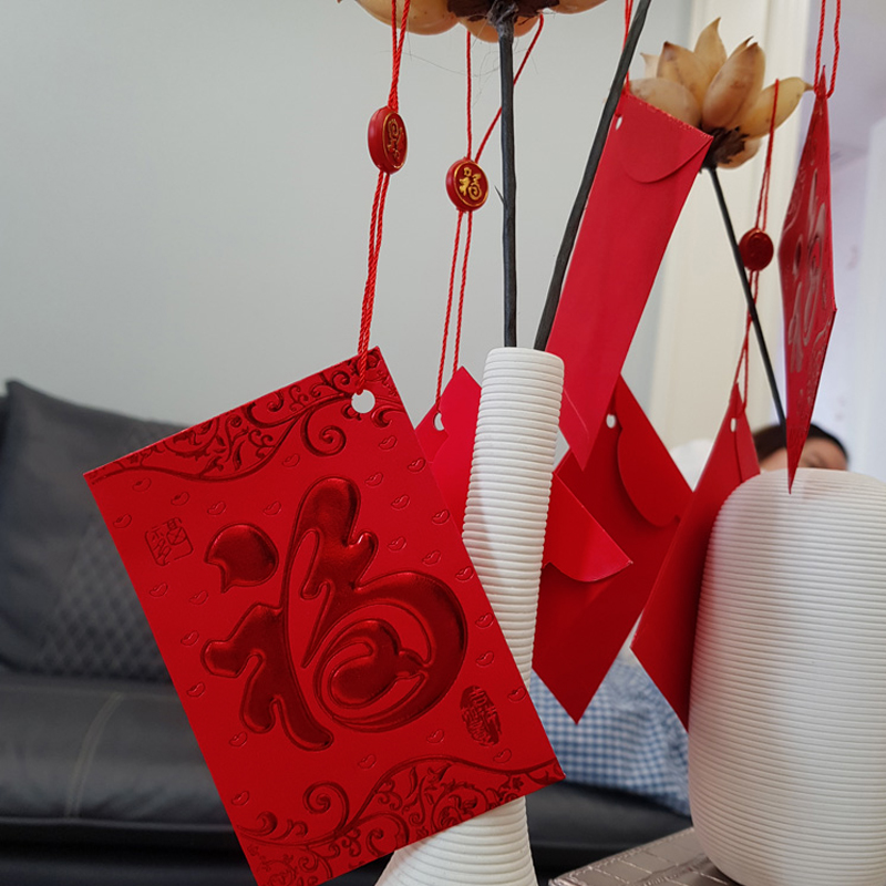 Red Packet Puncher Pendant Pendant Pendant Decoration Hanging Tree Red Packet With Wire Opening Active Hair Chaser Pendant Red Packet Bag Hanging-Taobao