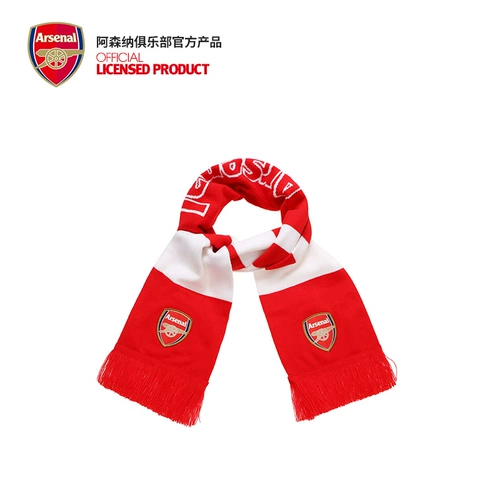 Арсенал Арсенал/Арсенал Официальный подлинный Джерси поддерживает красные и белые полосы более густые теплые шарф