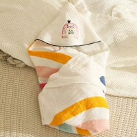 Летнее тонкое хлопковое марлевое детское одеяло для младенца для новорожденных