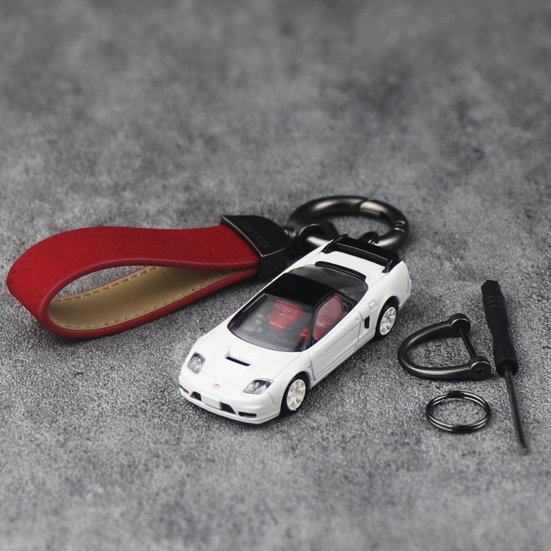 Genuine Authorized Product Suitable for Honda Nsx-R Sports Car Keychain Jmd Modified Metal Car Model Keychain Pendant