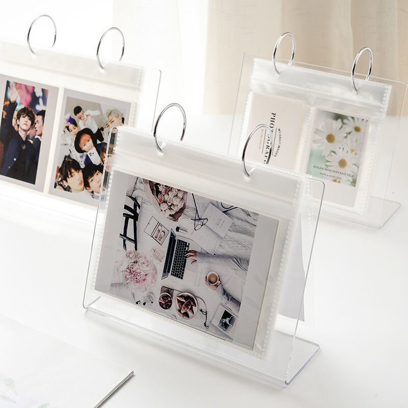 Photo album with small card Nordic minimalist style ins creative acrylic insert desktop set photo frame is much more polarized