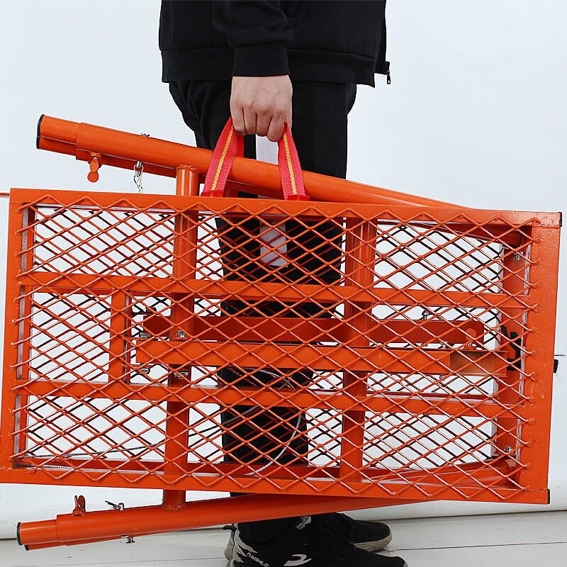 Iron stool sturdy worksite round pipe furnishing matstool thickened folding folding portable mobile eagle rack construction high stools