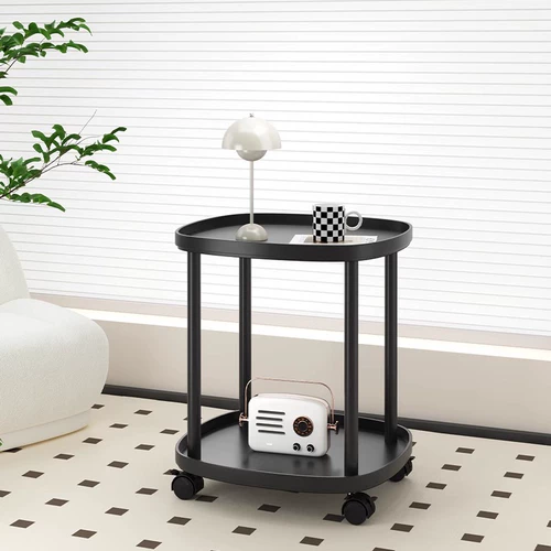 Простой маленький диван для домашнего использования для стола для кровати, двухэтажная кофейная тележка для уличного катания