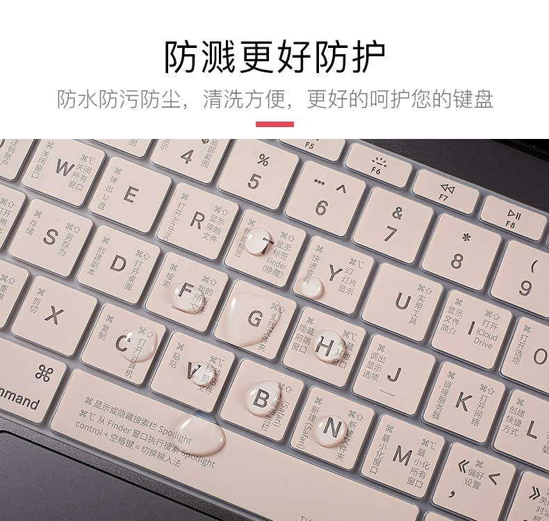 màng bàn phím macbookpro cho máy tính apple air13 inch mac13.3 notebook 15 new trong suốt chống nước siêu mỏng 2019 phím tắt dễ thương 12os 16 chức năng màng bảo vệ 2020 phụ kiện - Phụ kiện máy tính xách tay