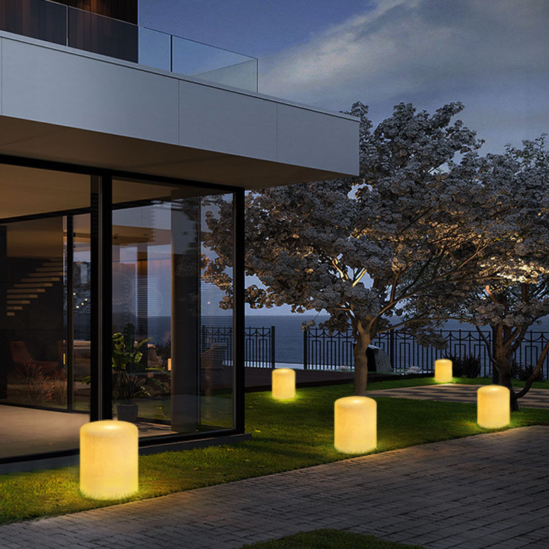 Outdoor grass terrace light waterproof tree pile resin meadow Buried Light Courtyard Garden Light Exterior Modern View Lantern Park Lights