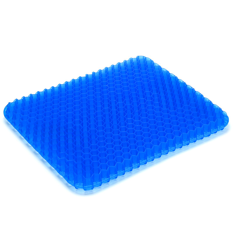 Gel Cushion Car Beehive Chair Cushion Office Long Sat Chair Fart Cushion Breathable Butt Seat Cushion Silicone Ice Mat