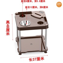  Table High-end simple special corner mahjong machine Teacup holder Ashtray beauty salon tea water table square coffee table