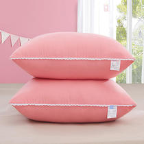 Washed cotton feather velvet neck pillow pillow core pair with student Dormitory Single Pillow 48x74cm One dress Home