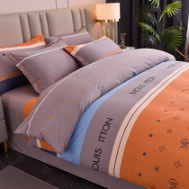 Yuan dream all cotton thick grinding four pieces of bed bed in bed in spring and autumn is simple to set three suites of bed