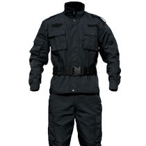 Grid combat training uniforms spring and autumn suits mens combat training uniforms security duty labor protection work clothes property patrol janitors