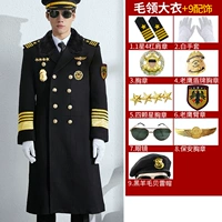 Пальто с меховым воротником и планкой на рукавах + 9 аксессуаров-Бай Лей