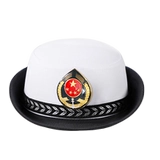 Sea Staff Big Block All -Match Hat, Seafarers Big Brim Hat Security Big Block Service Accessories, Captain Hat Crew, Hats