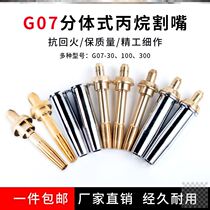 Cut nozzle propane gas oxygen isobaric cutting nozzle plum blossom split stainless steel liquefied gas cutting gun torch nozzle