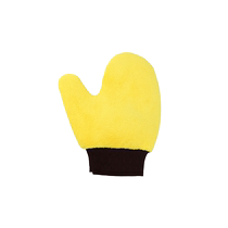 Car wash gloves plush thickened bear paw car rags car wiping tools that do not damage the paint coral velvet towels sponges