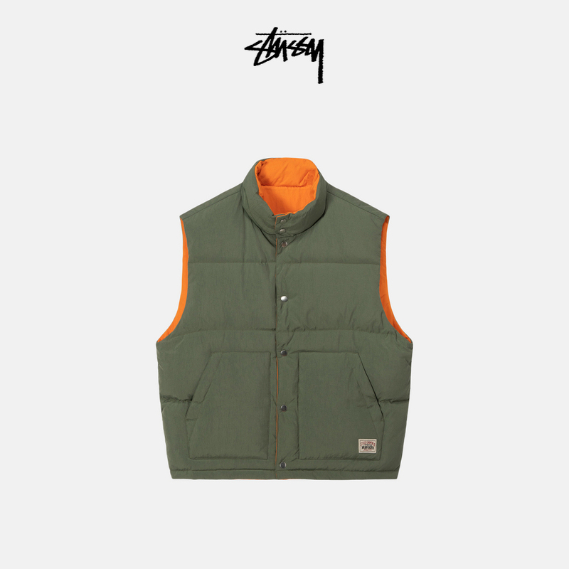 Stussy Workwear Series Reversible Vest Autumn Unisex Style