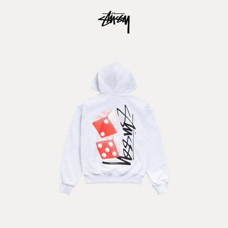 Stussy Trendy Dice Logo Hooded Sweatshirt Jacket 26 Summer New Style Unisex