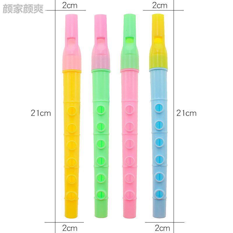 21cm large six - hole silk flute children's puzzle music plays 6 holes playing plastic flute primary and secondary school students