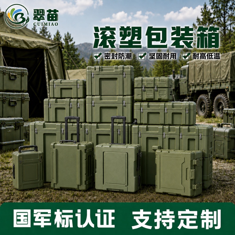 Cui Miao Rotational Molding Box, Combat Readiness Supplies Box, Storage and Transport Protective Box, Anti-Drop and Shock-Resistant, Precise Dimensions, Durable Cui Miao Rotational Molding Box, Combat Readiness Supplies Box, Storage and Transport Protective Box, Anti-Drop and Shock-Resistant, Precise Dimensions, Durable