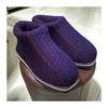 Knitted Wool Slippers, Cotton Shoes for Autumn and Winter, Finished Product for Women, Knitted with Added Fleece and Thickened, Purely Handmade, Crocheted for Men, Home Wear, Warm