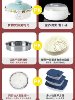 Midea Galanz Microwave Oven Ceramic Steamer Heating Multifunctional Steaming Bowl Lid for Home Use Rice Steaming Utensil