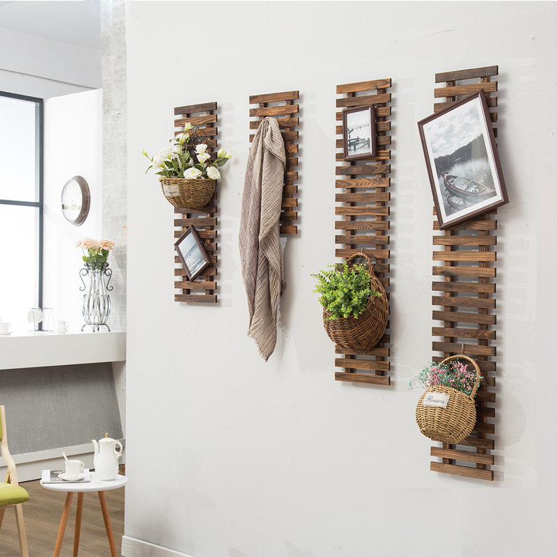 Balcony wall-mounted decoration arrangement wall shelf hanging wall flower pot hanging rack flower wall rack hanging wall flower rack