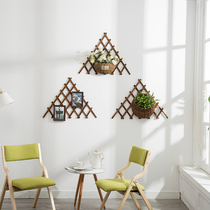 Wall hangs decorated anti-corrosive wood balcony walls hanging plant creative walls hanging walls hanging walls climbing vine flower shelves