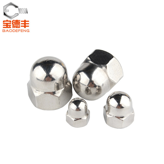 304 ຫມວກສະແຕນເລດ nut cap decorative cap ball head cap screw cap M3M4M5M6M8M10-M20